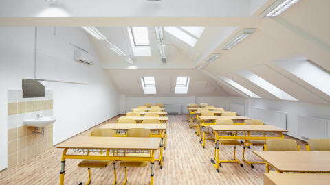 Rekonstrukce části budovy školy na Komenského 7, Vyškov - interiér 2016